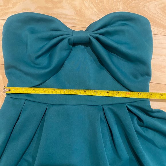 ASOS high low midi dress in emerald green - Picture 9 of 9